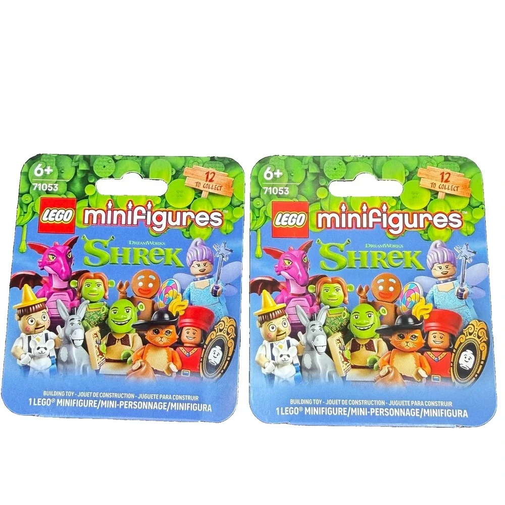 (2) LEGO Minifigures Shrek Fiona Donkey Minifigure 71053